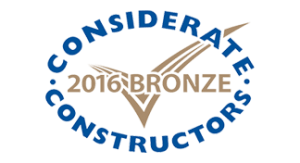 2016 - Bronze National Company Award with the Considerate Constructors Scheme